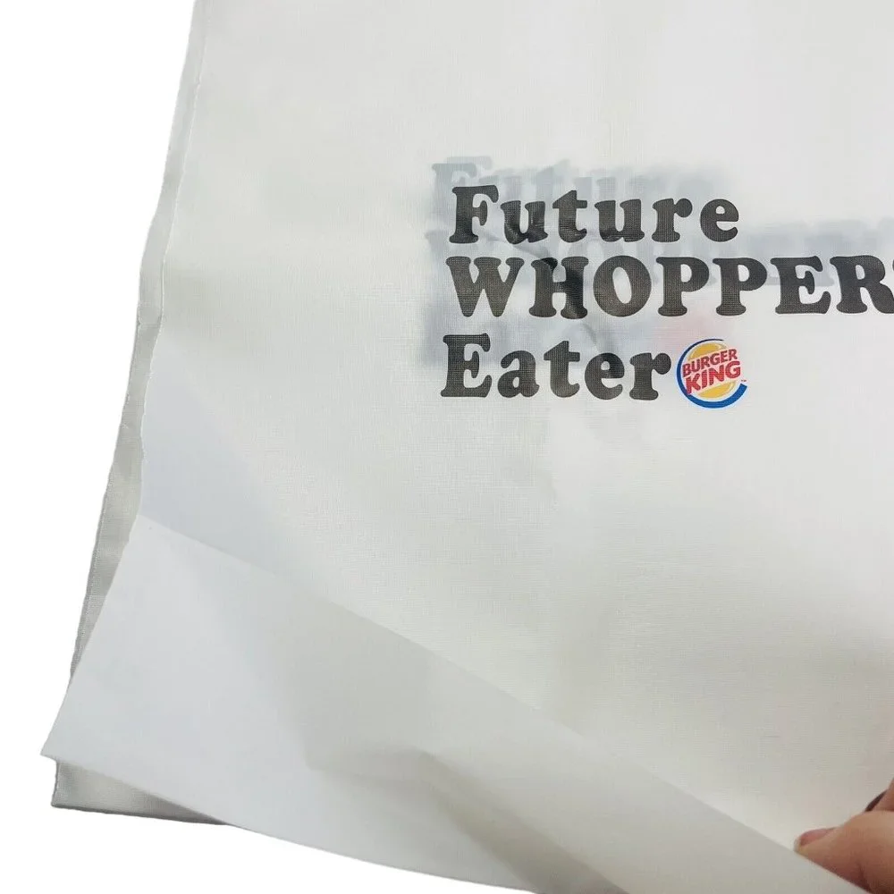 10 Burger King Future Whopper Eater Restaurant Plastic Bib Vintage Lot